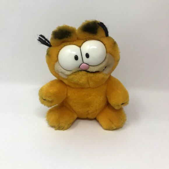 Small Vintage 1980s Garfield Mini Plush Stuffed Animal Soft Toy - Picture 2 of 4